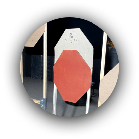 IPSC мишень в тире HELLFIRE